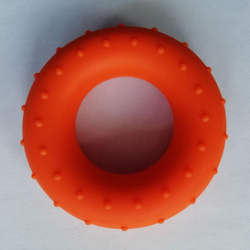 Silicone Hand Grip 20-60LB Gripping Ring Finger Forearm Trainer Carpal Expander Protable Muscle Workout Exercise Gym Training: Orange-40