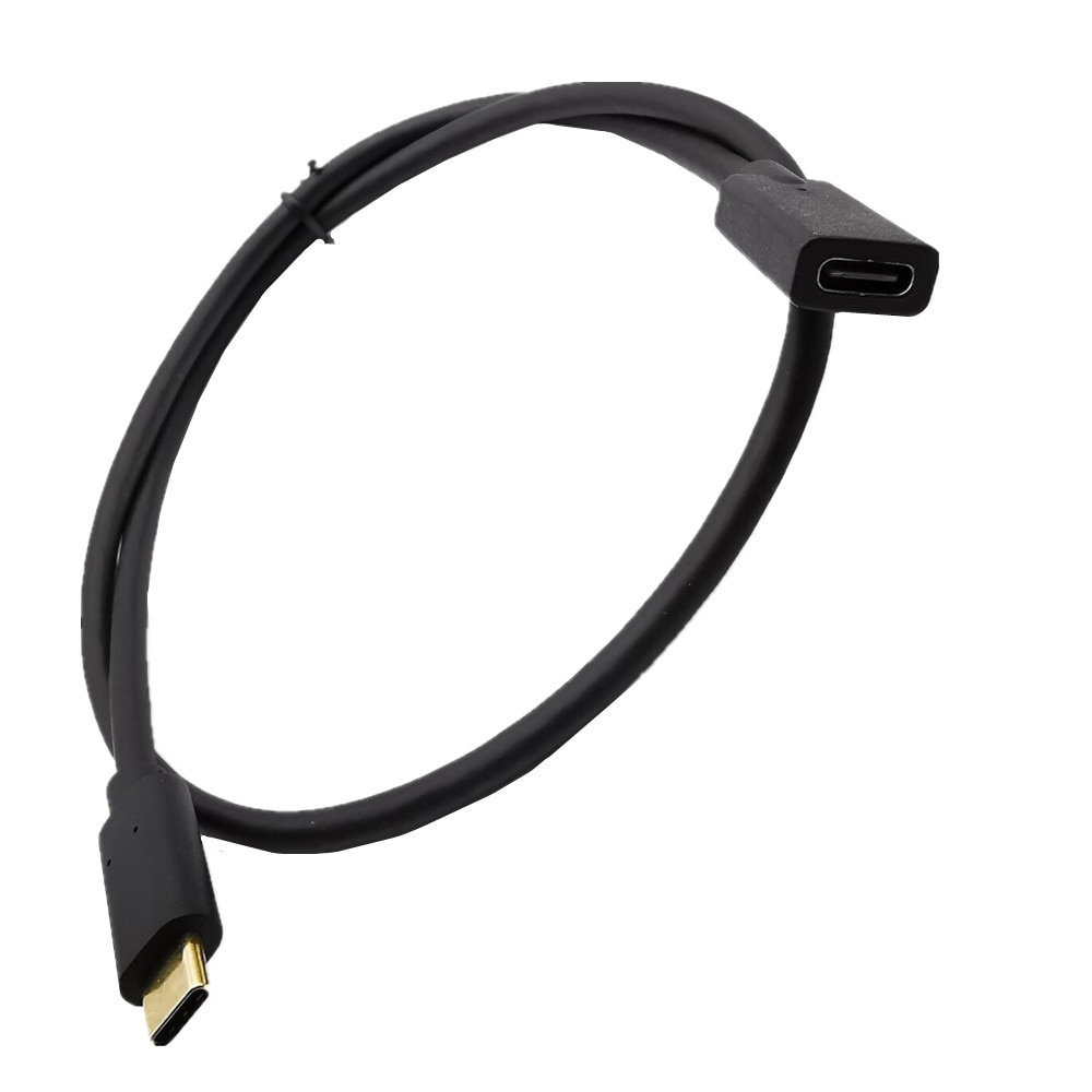 Guldbelagt usb type-c forlængerkabel han til hun u... – Grandado