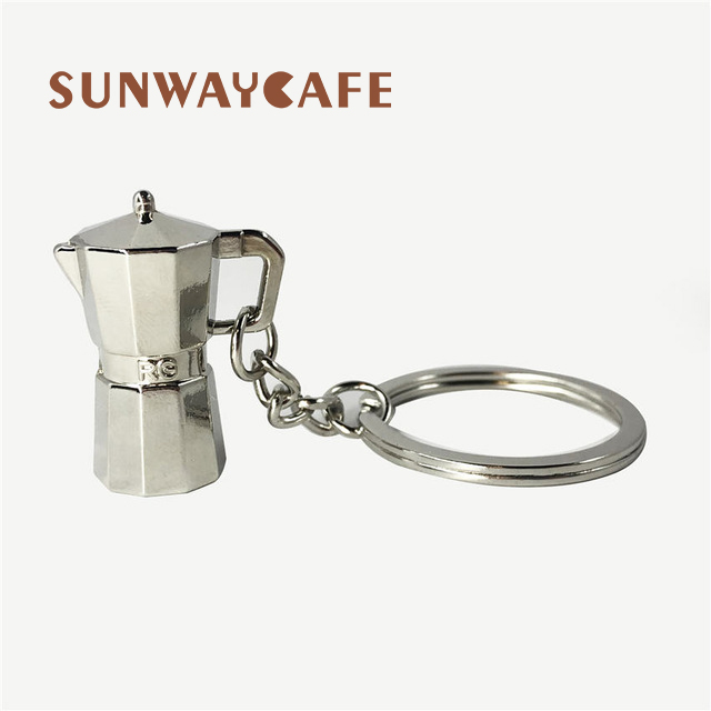 Espresso Coffeeware Accessoires Sleutelhanger Koffie Machine Handvat Moka Pitcher Sleutelhanger Draagbare Creatieve Barista Koffie Sabotage: H