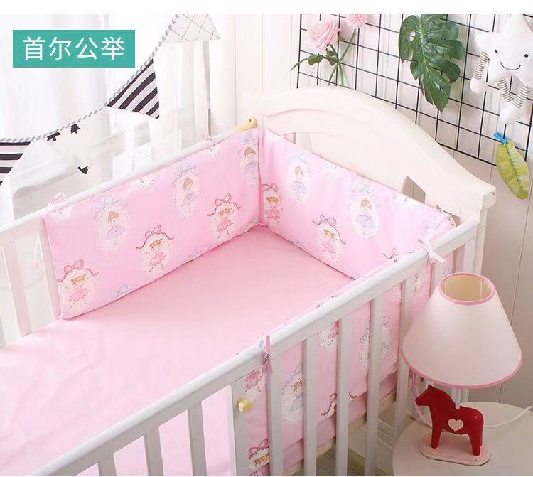 Del bambino Del cotone Letto pad Paraurti Babyy Arredamento Della telecamera 180 centimetri bambino Imbottiture e Paraurti per Culle impostato Nusury Cuscino di Protezione per del bambino: Rosso
