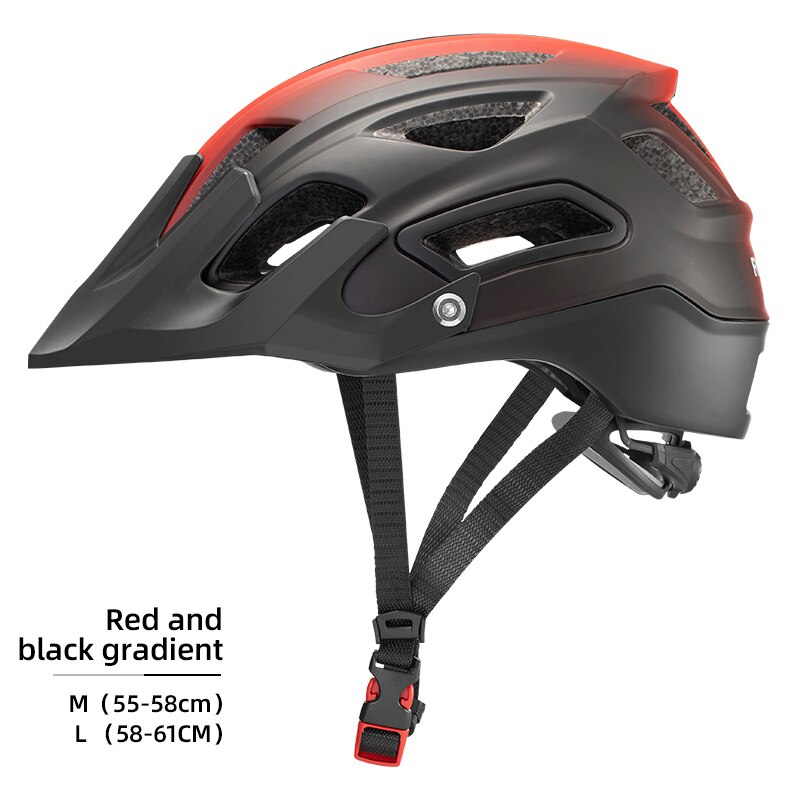 Rockbros capacete de bicicleta masculino feminino eps segurança ciclismo capacete ultra-leve integralmente moldado mtb mountain road capacete de bicicleta: S / Preto
