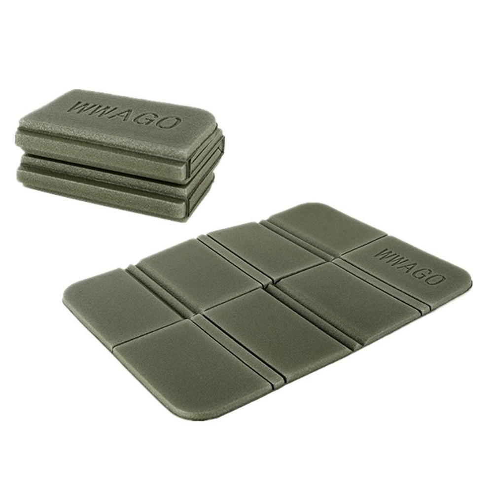 Portable Seat Cushion Mat Waterproof Seat Pad Foldable Cushion Insulated Folding Foam Sit Mat for Outdoor Camping Picnic Hiking: Army Green