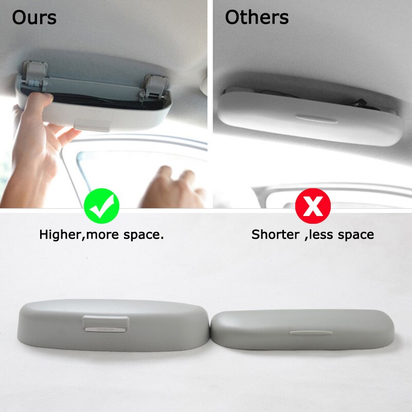 Auto Zonnebril Houder Brillen Opbergdoos Case Voor Mitsubishi Lancer 10 9 Asx Outlander Pajero Sport Auto Styling Accessoires