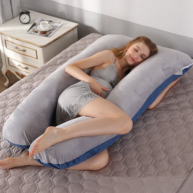 Bubble Kiss Pregnant Pillow Pure Cotton Home Pillow U-Shaped Body Pillow Pregnancy Pillow Maternity Lumbar Pad Bedding Cushion: 4