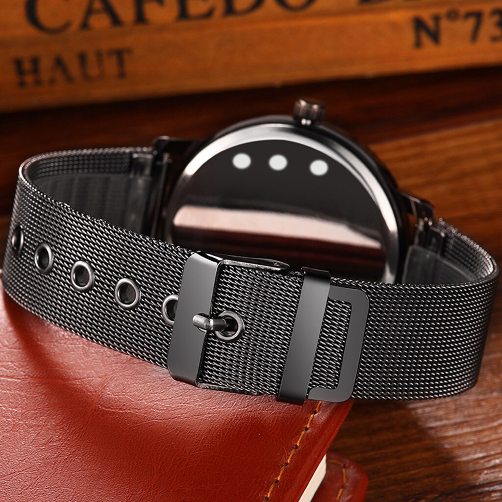 Mannen Horloges Relogio Masculino Richting Disc Cab Grote Wijzerplaat Mannen Mode Horloge Stalen Band Horloge Voor Mannen reloj Hombre