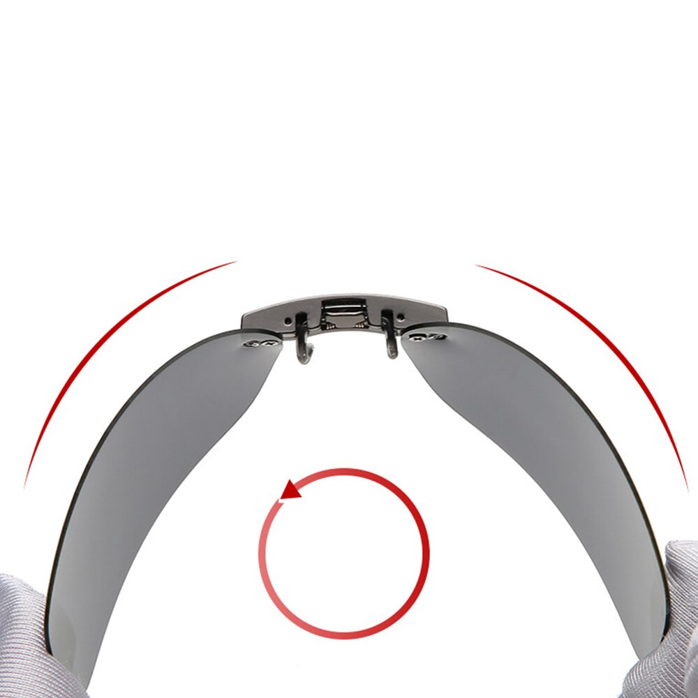Universele Clip-On Gepolariseerde Zonnebril Auto Driver Bril Anti-Uva UV400 Hd Rijden Lens Clip Op Zonnebril Interieur accessoires