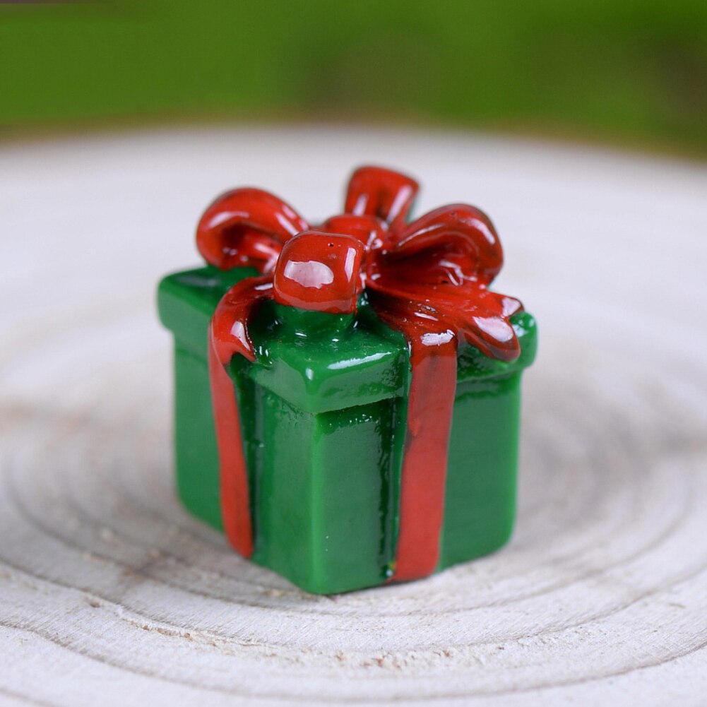 1pc decoratie micro landschap hars knutselen kerst eland hoed schattige dieren volksknutselen huisdecoratie kerst: 07
