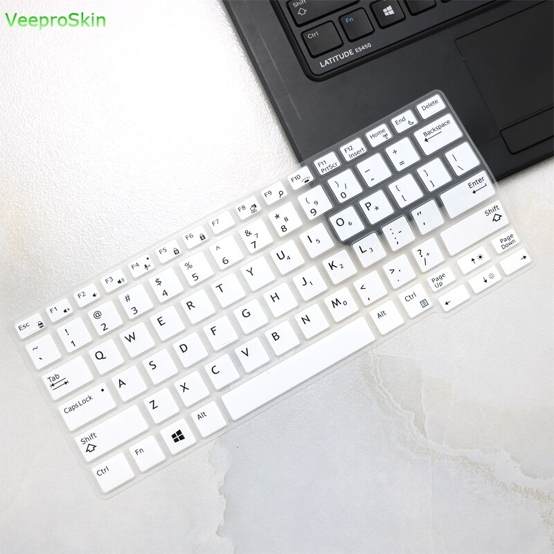 Osłona na klawiaturę laptopa skóry dla Dell Latitude E7290 E7280 E7380 E7390 7370 13.3 cal/E7250 5250 7270 5270 7389 5270 12.5'': white