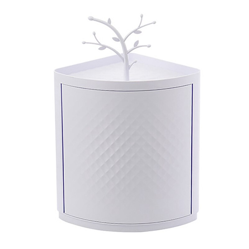 Obrotowa potrójna szafka narożna szafki pyłoszczelna półka aneks kuchenny szafka narożna akcesoria łazienkowe: biały