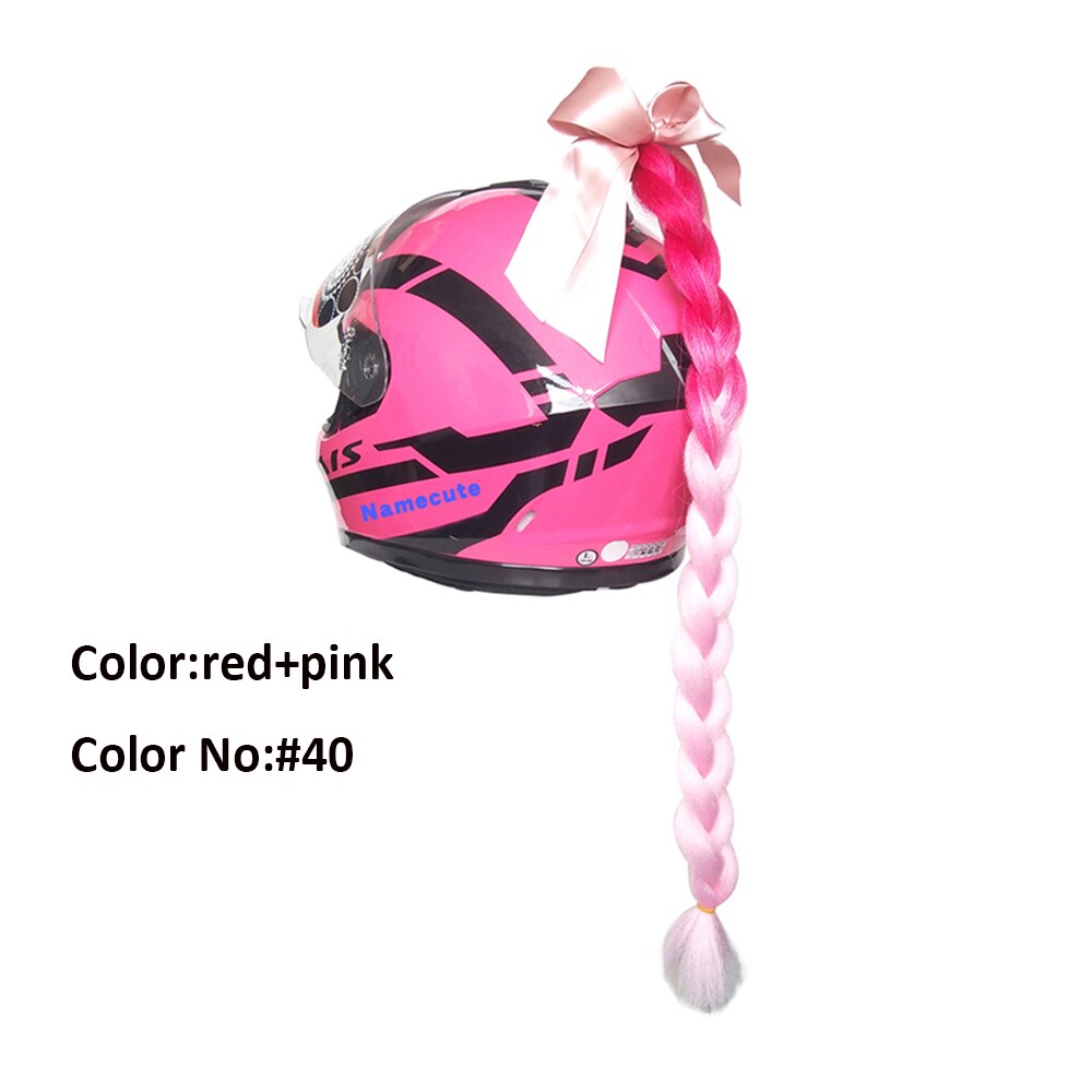 Helmet Braid Motorcycle Motorbike Woman Helmet Braids Twist Sucker Braids for Helmet: 9