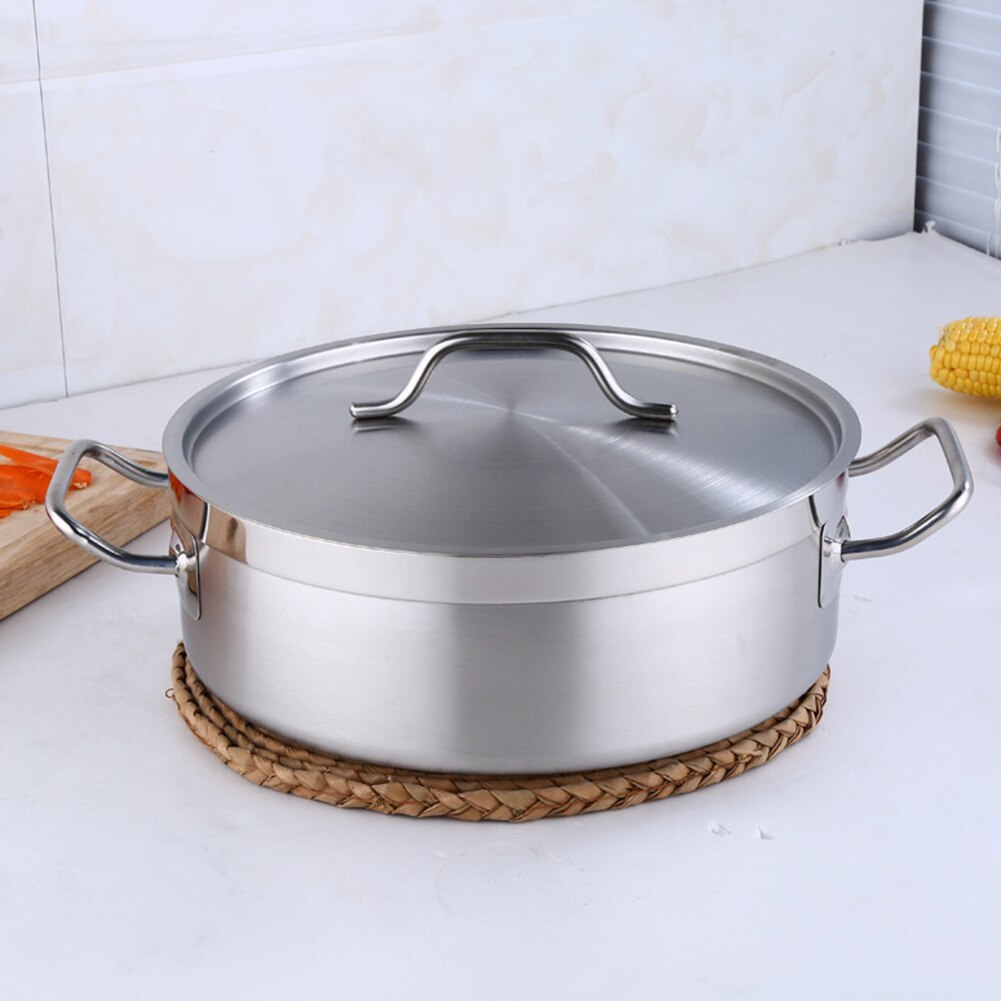 Stainless Steel Handle Cooking Pot with Lid Dutch Oven Gas Stove Induction Soup Milk Cooking Pot Kitchen Pots Cookware