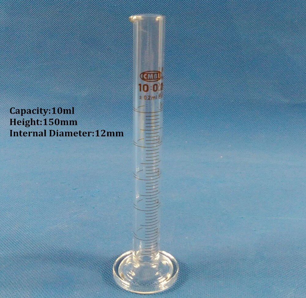 5Pcs/Set glass graduated cylinder, 5ml 10ml 25ml 50ml 100ml measuring Chemistry Laboratory Supplies Transparent Measuring Tool