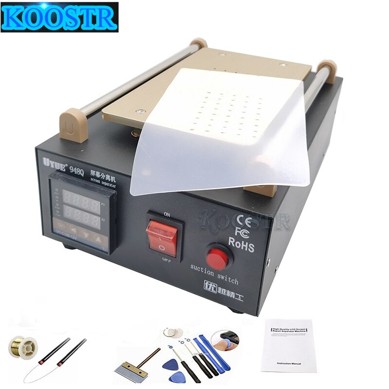 UYUE 948Q pompe intégrée vide verre LCD écran séparateur Machine Max 7 pouces avec 13 pièces téléphone portable démonter outil: A / AC 110V US PLUG