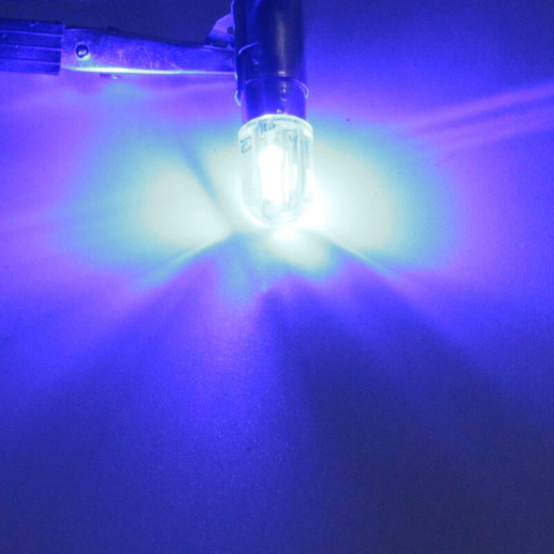Bombilla E10 bombilla Interior Led 6v 12v 24v 36v 48v 110v 220v Mini 1W indicador automático luz de advertencia señal lámpara de ahorro de energía 6 V: Azul / 7 ud