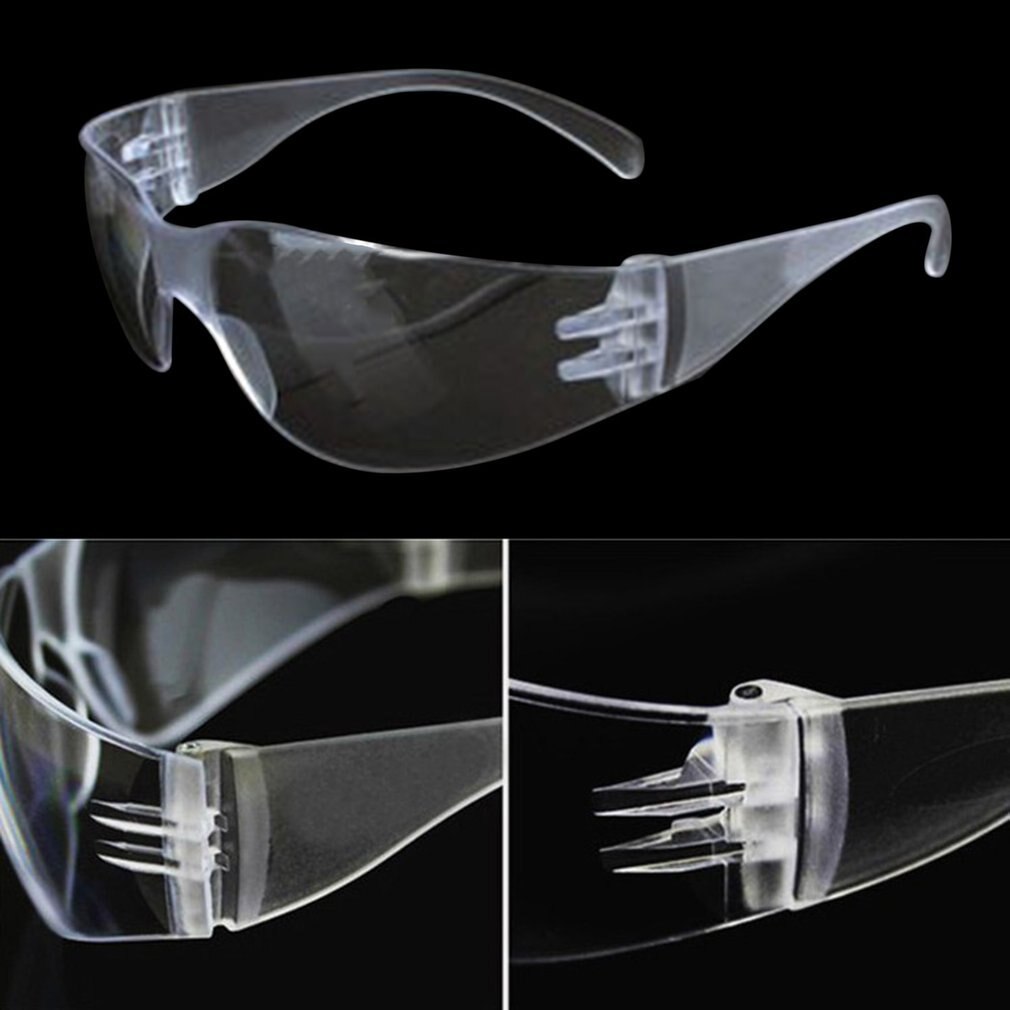 1 PC Safety Glasses Lab Eye Protection Protective Eyewear Clear Lens Workplace Safety Goggles Anti-dust Supplies