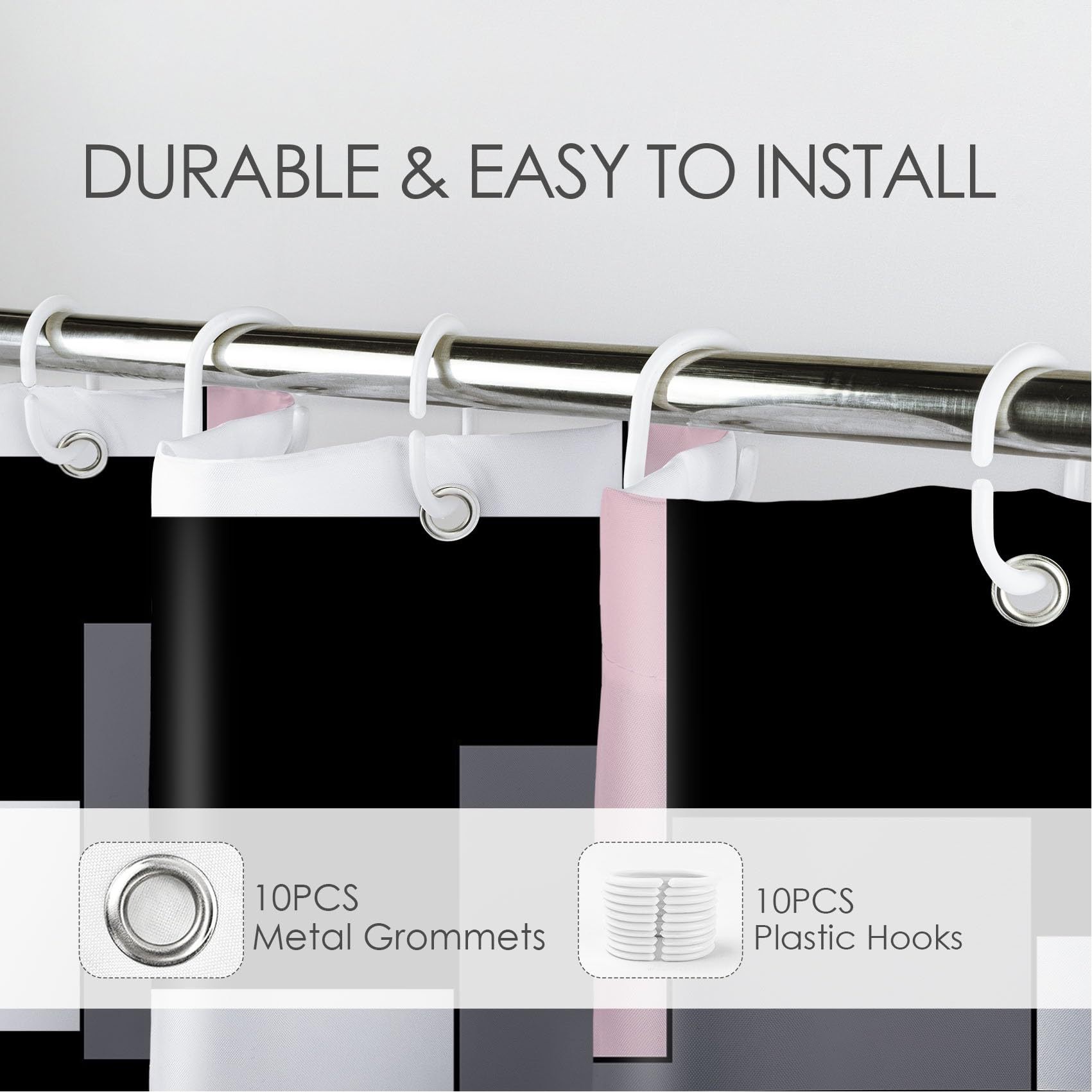 Digital Printing Shower Curtain Printed Washable Bath Curtain with Hooks Home Decor Bathroom Accessories Partition Curtains