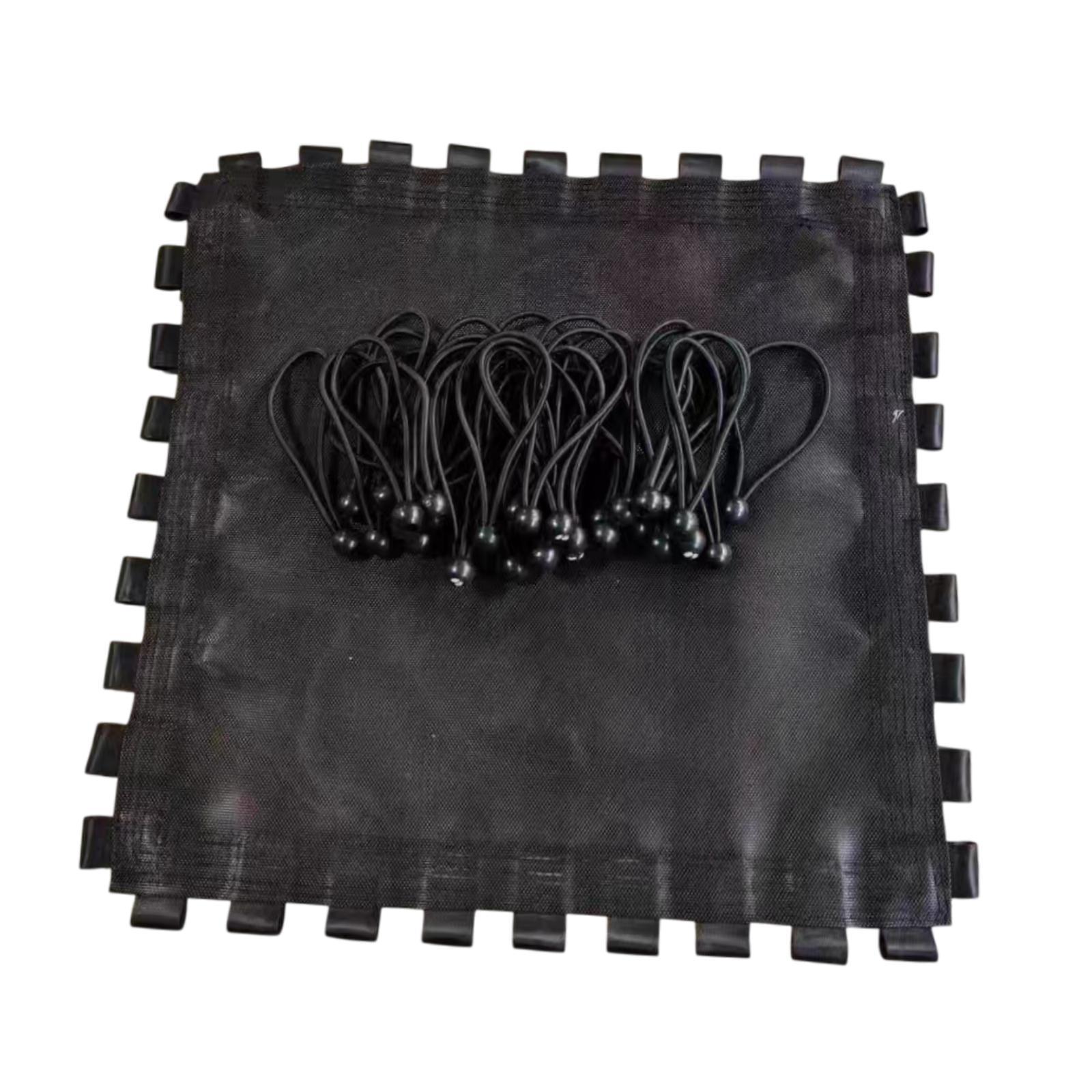 Trampoline Replacement Mat Easy to Install Reliable Trampoline Mesh Mat with 36 Ball Bungee Cords for Gymnastics Workout