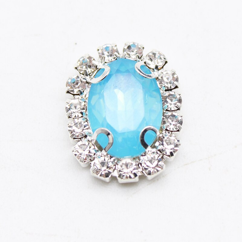 Gorąca sprzedaż 10 sztuk/partia 15*20mm RhinestoneResin galaretki kolor akcesoria do ręcznie wykonane nowe mody błyszczące Cabochon...: 28