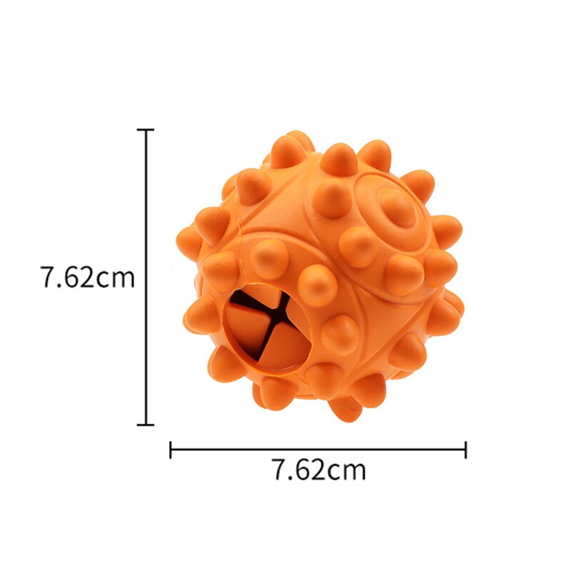 Rubber Hond Speelgoed Bal Interactieve Hond Chew Speelgoed Voedsel Dispenser Voor Hond Gebitsreiniging Speelgoed Extra Tough Training Hond levert: Orange 1