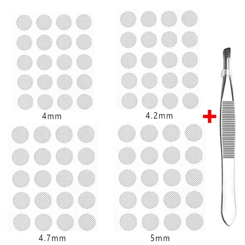 Earphone Dustproof Net 4mm 4.2mm 4.7mm 5mm Mesh Net DIY Filter In-ear Headphones Anti-dust Protector Covers Earphone Accessories: Dark Grey