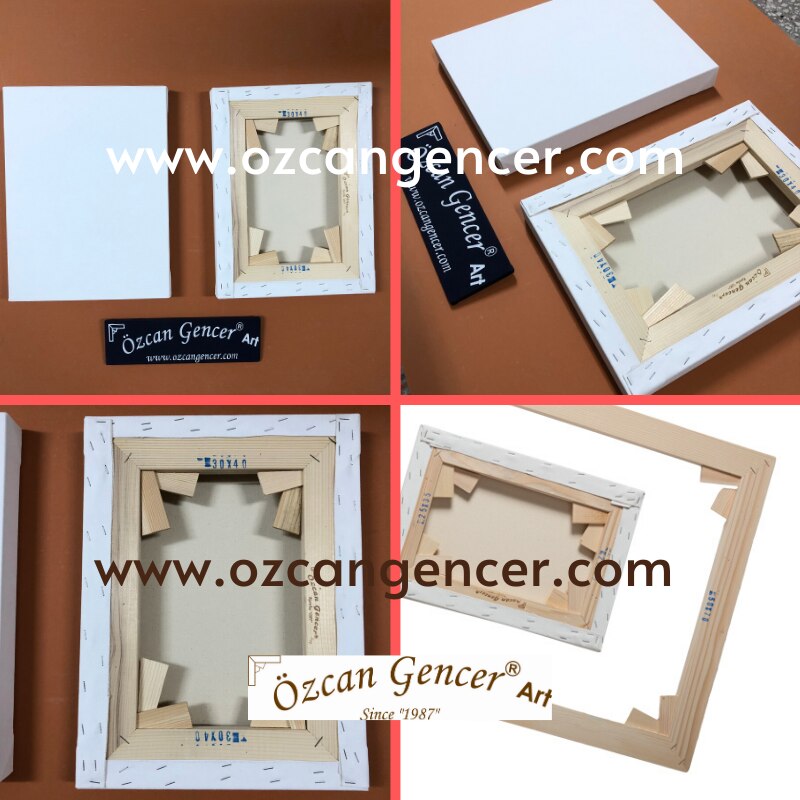 Meilleur cadre en bois de coton pour toile peinture à l'huile artiste panneaux de toile 5 temps apprêté peinture acrylique art artiste conseils Peinture toile blanc coton toile panneaux carré monté Art