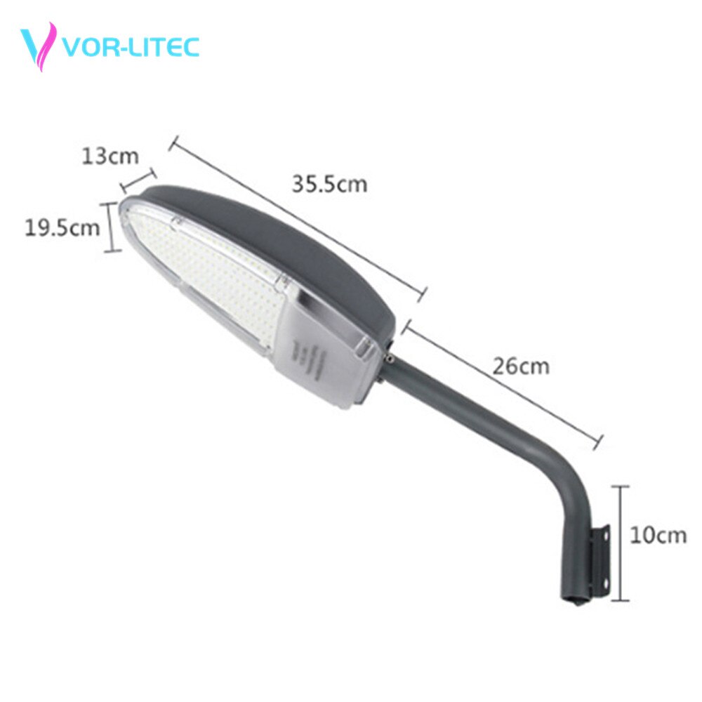 Outdoor 24W 2500lm LED Street Lighting 144 LEDs 6500K Dusk to Dawn Sensor Security Floodlight Waterproof IP65 Yard Wall Lights