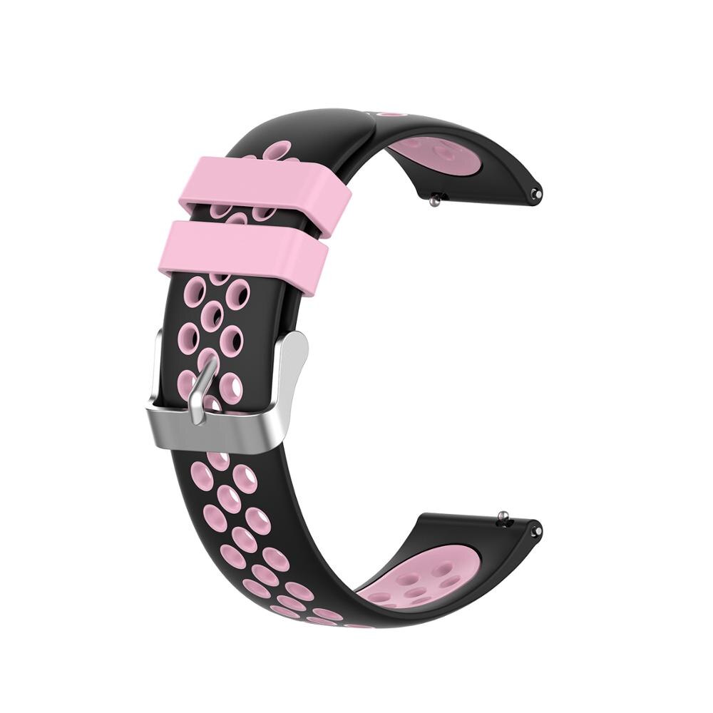Correa de silicona para reloj Xiaomi Mi, repuesto de correa de silicona de 22mm para reloj inteligente Mi: Black Pink