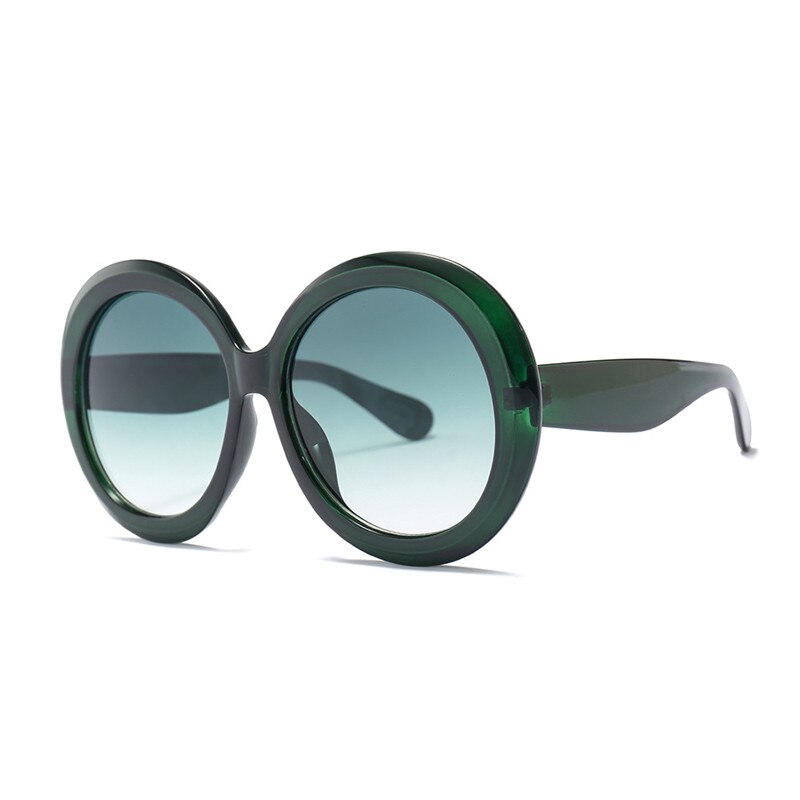 YUMOMO Vintage Big Oversized Round Sunglasses for Women Black Green Frame Eyewear Retro Sun Glasses Female Shades UV400: 5