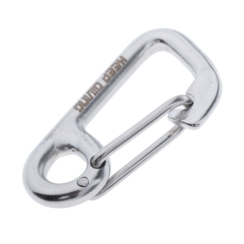Stainless Steel Snap Hook Spring Loaded Link Carabiner Connector Clip