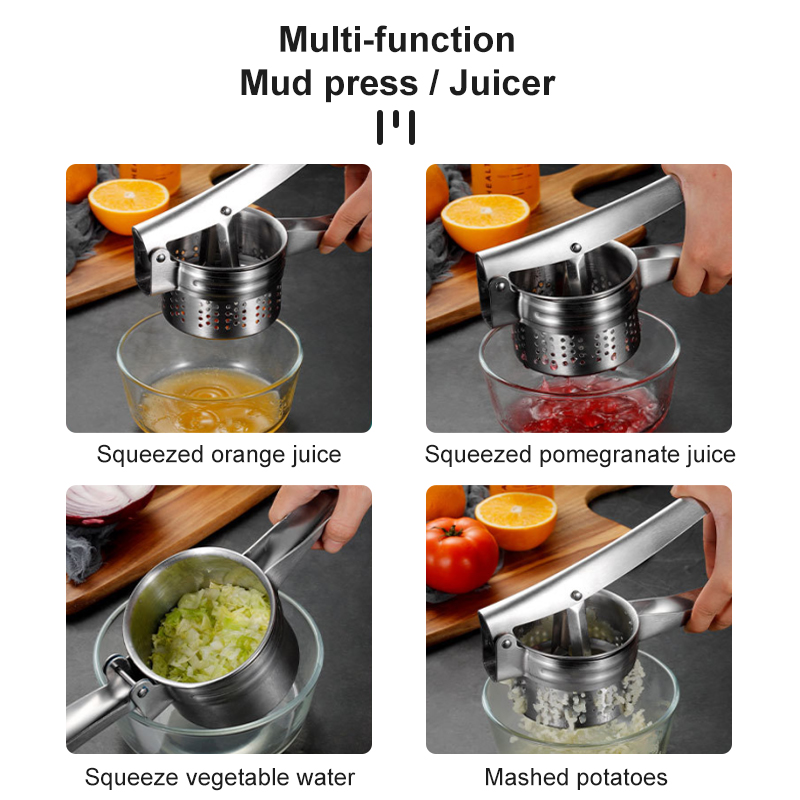 Rvs Sapcentrifuge Handmatige Juicer Roestvrij Staal Citroen Clip Fruitpers Groente Vulling Citruspers Citruspers Tool