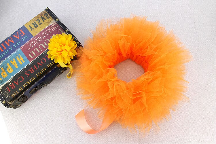 Newborn Baby Photography Props Baby Tutu Tulle Skirt+Headband Set Infant Photography Clothing Skirts Baby Photo Prop Accessories: orange