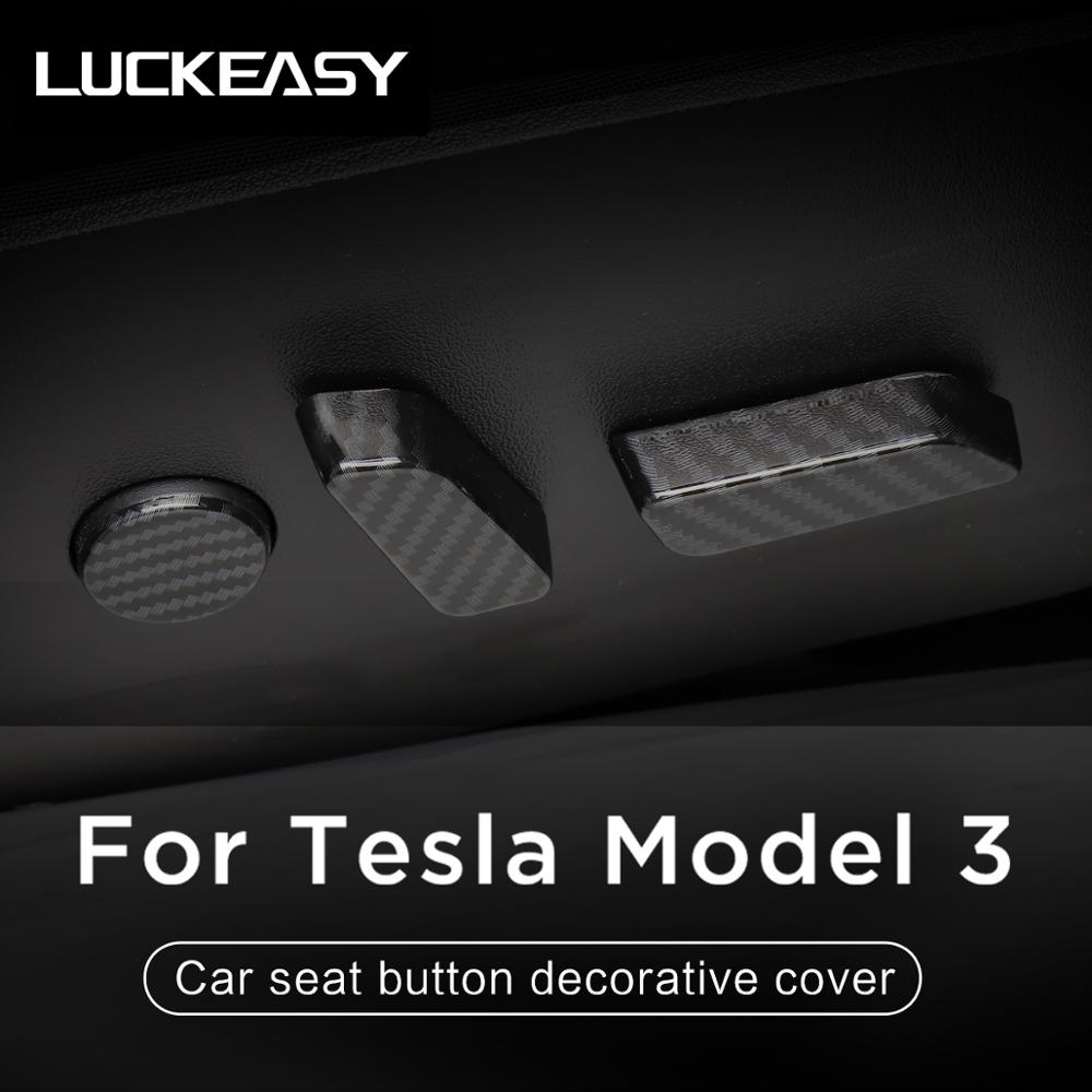 Voor Tesla Model 3 Autostoel Knop Abs Decoratieve Cover Model3 2022 Autostoel Instelknop Decoratieve Cover Interieur Accessoires