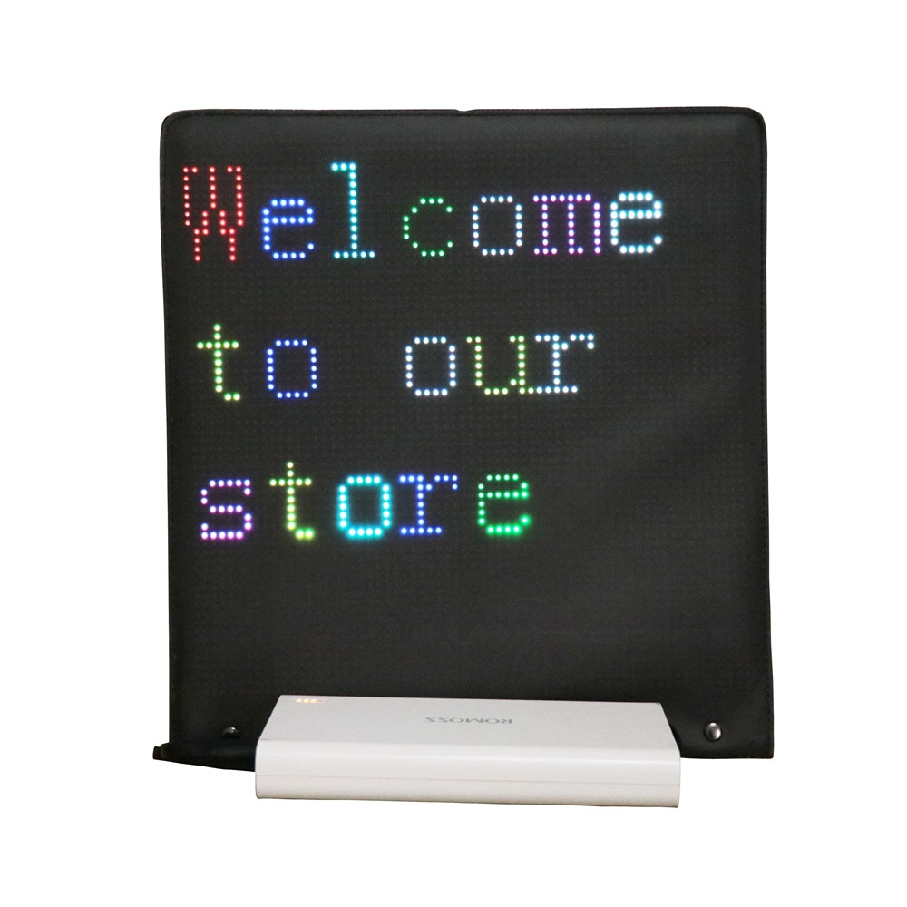 Wearable full color LED display vest clothing advertising light vest street walking marketing LED matrix vest