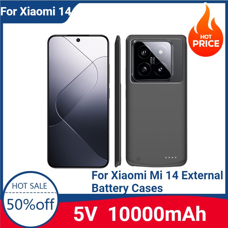 Powerbank Cover voor Xiaomi Mi 14 Externe batterijhoesjes Draagbare oplader Power Bank Cover voor Xiaomi 14 Pro Power Case