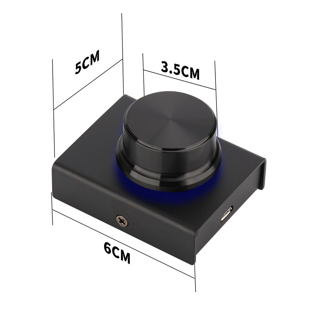 USB Volume Controller Lossless Computer Laptop Speaker Volume Controller Knob Adjuster With One Key Mute Function for Video Game: Default Title