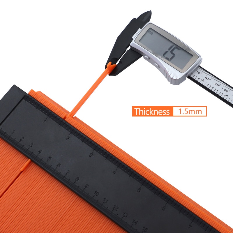 5 ''/10'' kontur Messgerät mit Metall sperren 130mm Erweitern Profil Messgerät Unregelmäßige bilden Duplizierer Fliesen Laminat fliesen Kennzeichnung Werkzeug