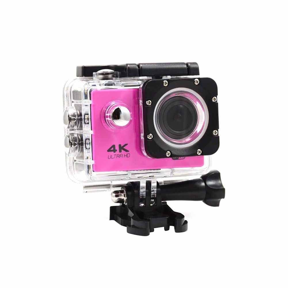 ultra  hd 4k 1080p wifi 16 megas sport handling kamera vanntett dvr videokamera vanntett videoopptakskamera sport kam: Rosa
