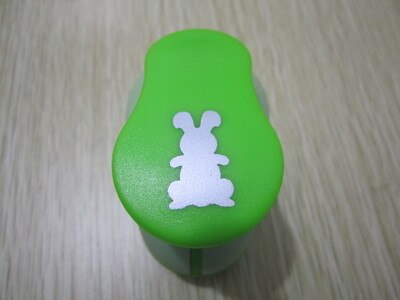 (2.5cm) Wave Circle Balloon Shape Craft Craft Scrapbooking Machine School Paper Cutting Cutter Puncher Eva Hole Punch Embossing: Rabbit