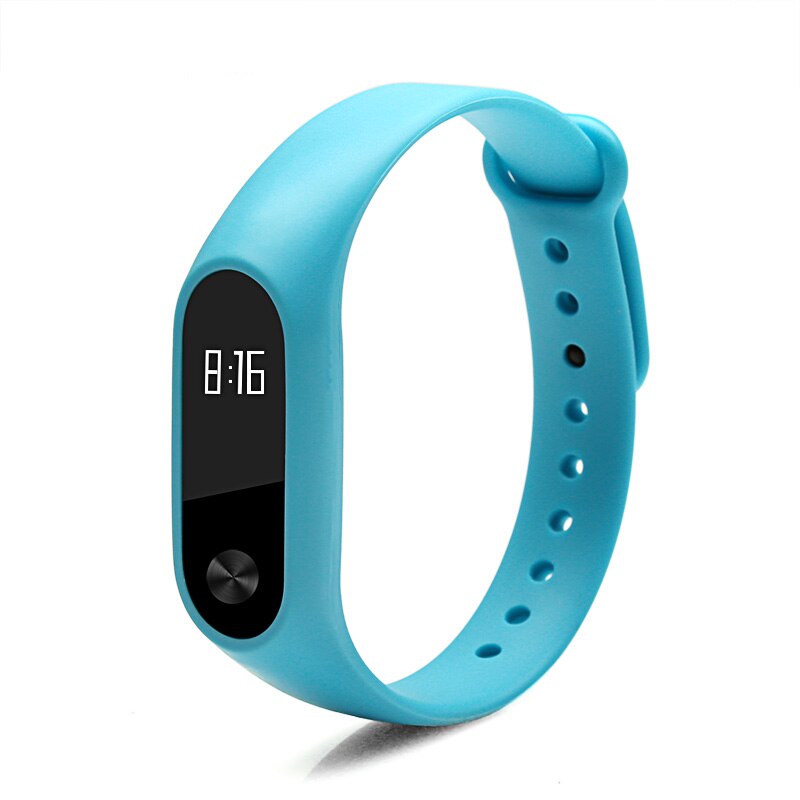Accesorios inteligentes BOORUI, reemplazo de correa mi band 2 para xiaomi mi band 2, pulsera deportiva de silicona con colores variados: Sky blue