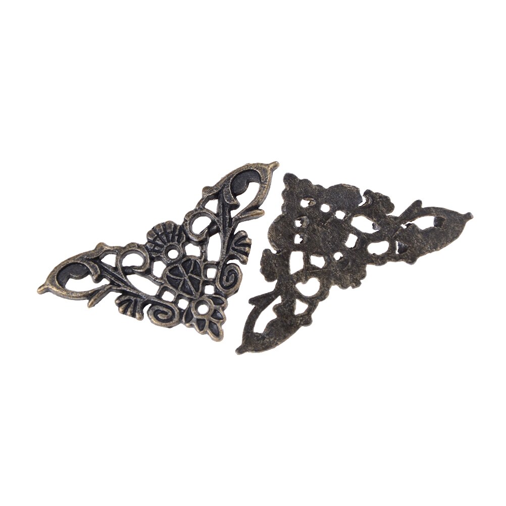 4 Stk/partij Vlinder Hoek Beugel Antieke Frame Accessoires Bronzen Sieraden Doos Boek Notebook Menu 'S Decoratieve Protector