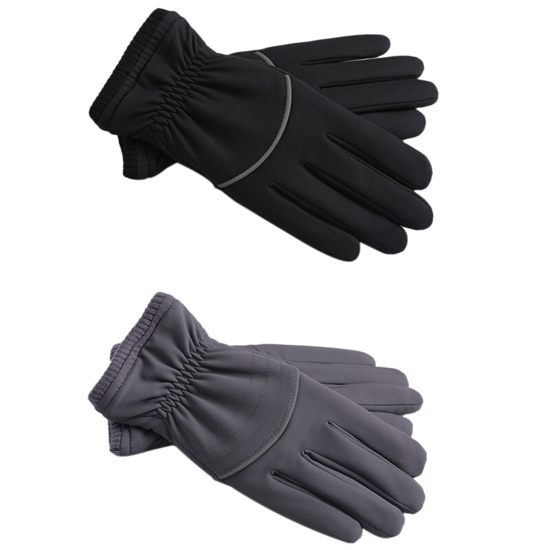 Waterdichte winterhandschoenen voor heren, koud weer, winddicht, touchscreen, antislip, thermische warme handschoenen, buitensport, hardlopen, fietsen