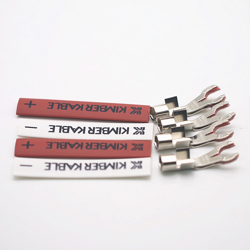 Kimber Kable 8 pieces+8 shrink tubefever amplifier speaker Y plug speaker cable 8TC 12TC U-shaped plated terminal block