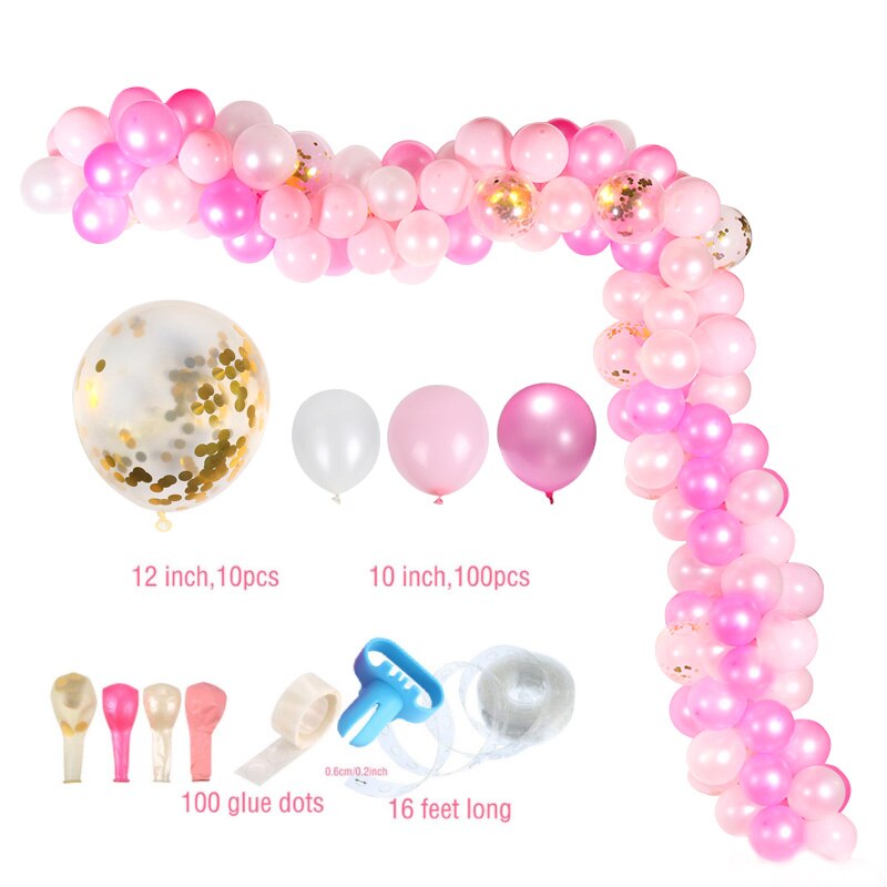 113Pcs Multicolor Ballonnen Guirlande Boog Kit Confetti Latex Ballon Verjaardag Bruiloft Baby Shower Anniversary Party Decoratie: 113pcs balloon J