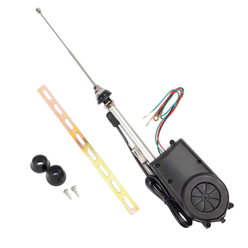 TopCar Antenna Kit DC12V Electric Aerial Radio Automatic Antenna Booster Power Truck Vehicle Antenna: Default Title