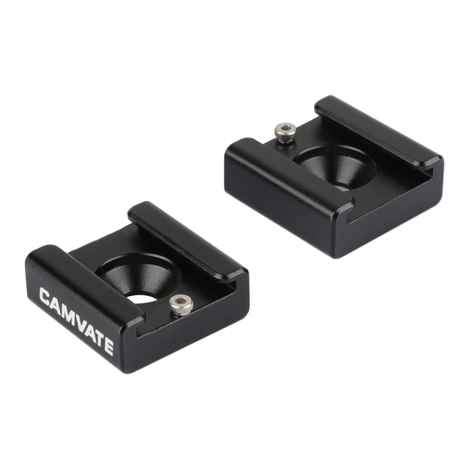 CAMVATE 2x1/4&quot; Cold Shoe Mount for Blackmagic DSLR Rig Video Light Cinema Camera Cage