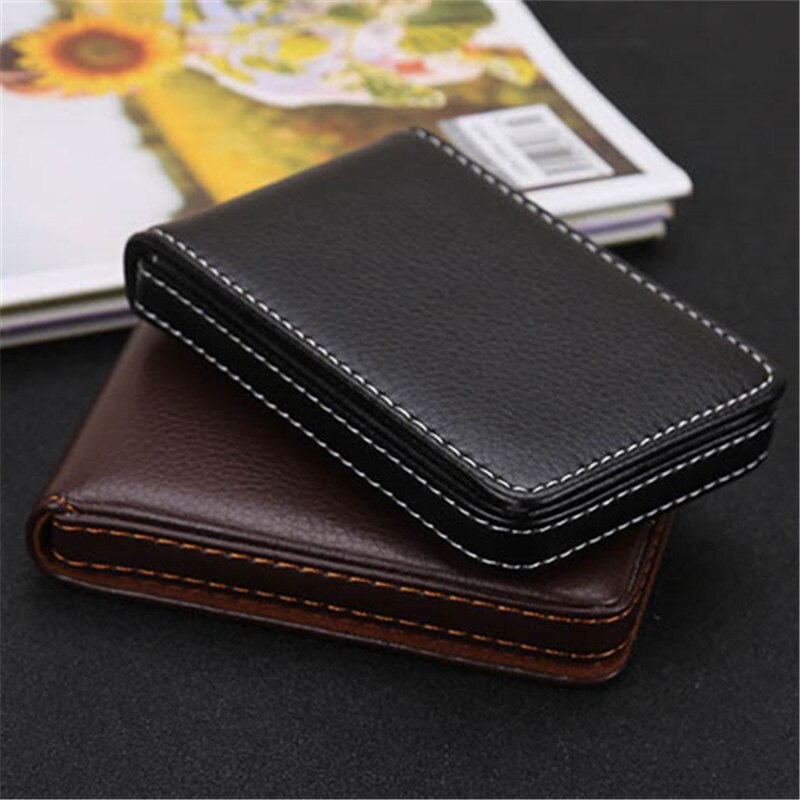 Bisi goro carteiras rfid de couro pu, carteiras com bloqueio rfid, vintage e à prova d'água para cartões de 2020