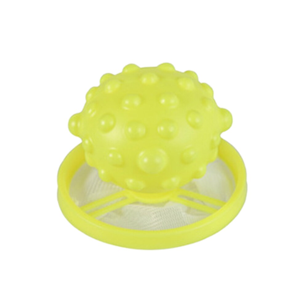 Bathroom Laundry Ball Anti-winding Floating Lint Hair Catcher Washing Machine Hair Ball Suction Hair Remover Decontamination: YE