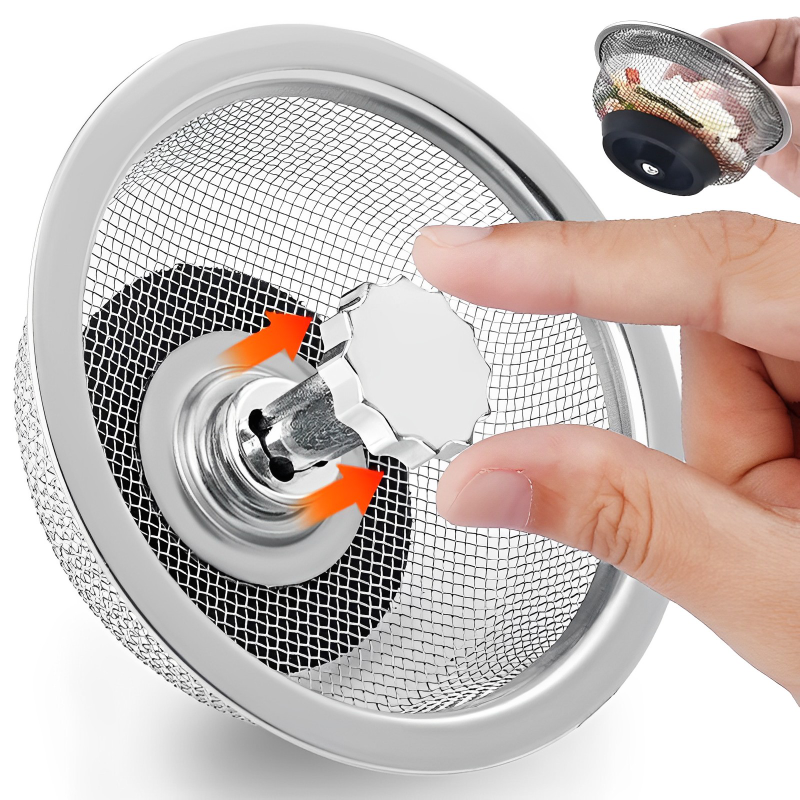 Keukengootsteen Filter Roestvrijstalen Anti-Blokkerende Gootsteen Riool Zeven Badkamer Vloer Afvoeren Netto Haar Vanger Vuilnisfilters