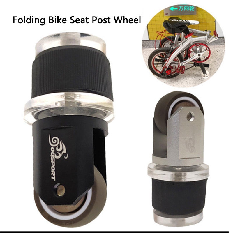 Rueda plegable de fácil empuje para bicicleta DaHon, poste de asiento deslizante, estacionamiento, diámetro de 3,5 CM, 14, 16 y 20 pulgadas