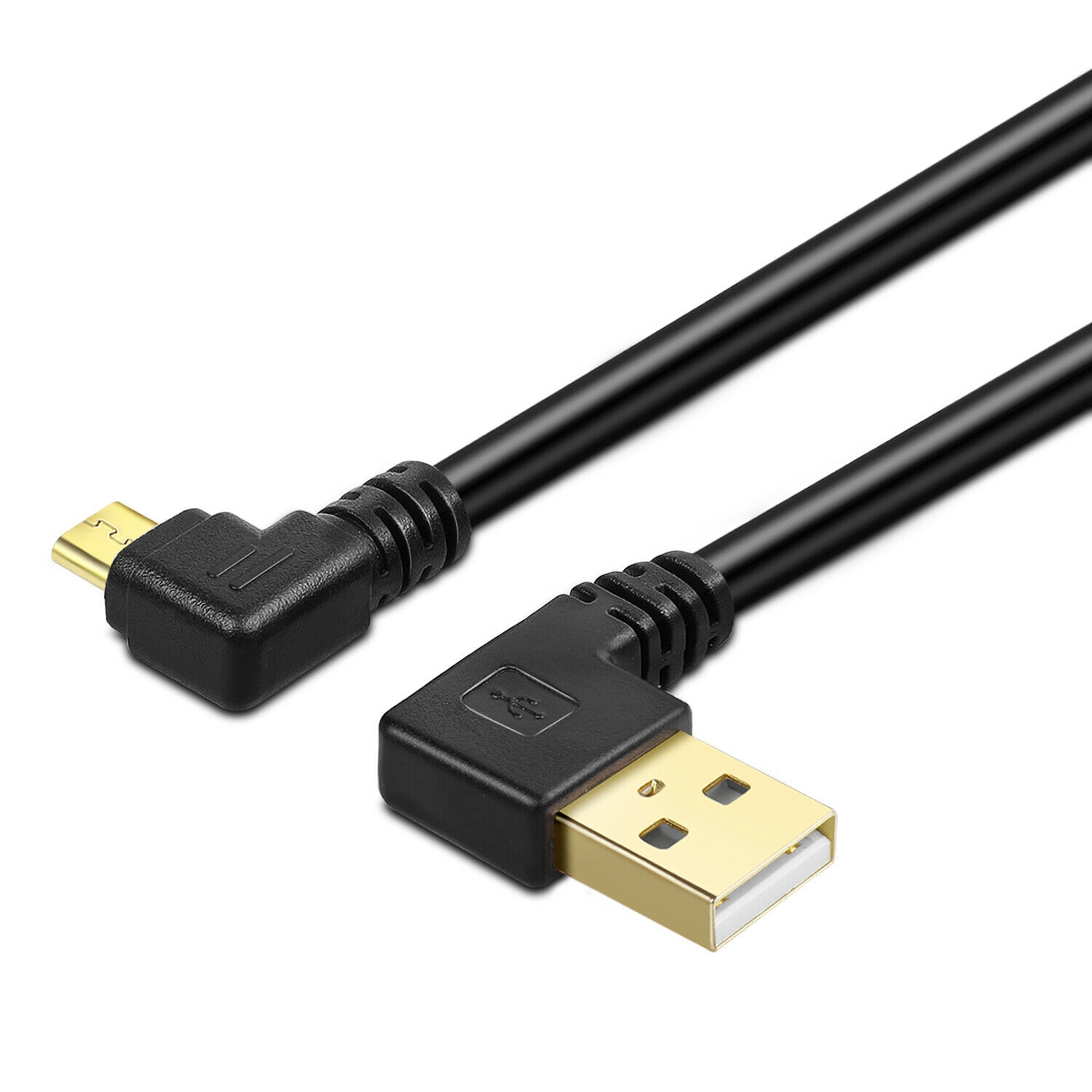 Vergulde 90 Graden Links Hoek Micro Links Usb Data Sync Charge Cable Cord